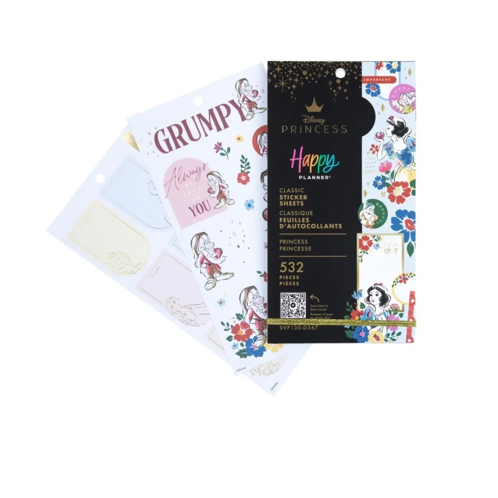 Happy Planner Disney Princess Snow White Value Pack Stickers